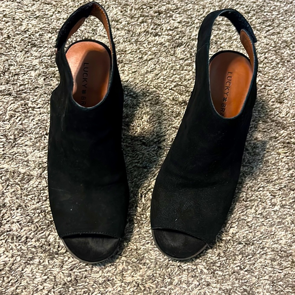 Lucky Brand black booties
